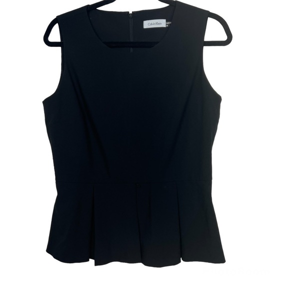 Calvin Klein Black Sleeveless Blouse - Picture 1 of 10